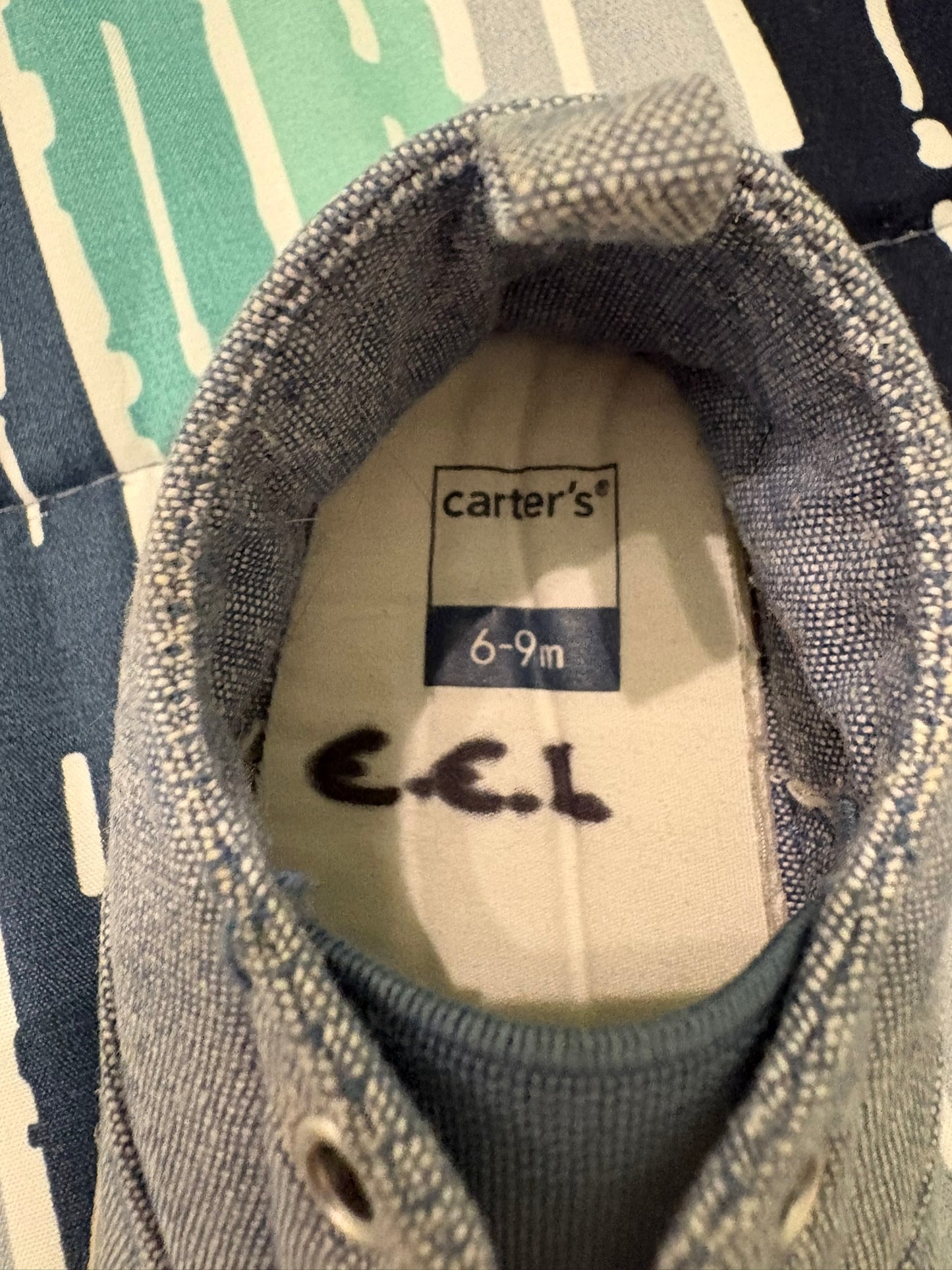 Soulier petit garçon en denim