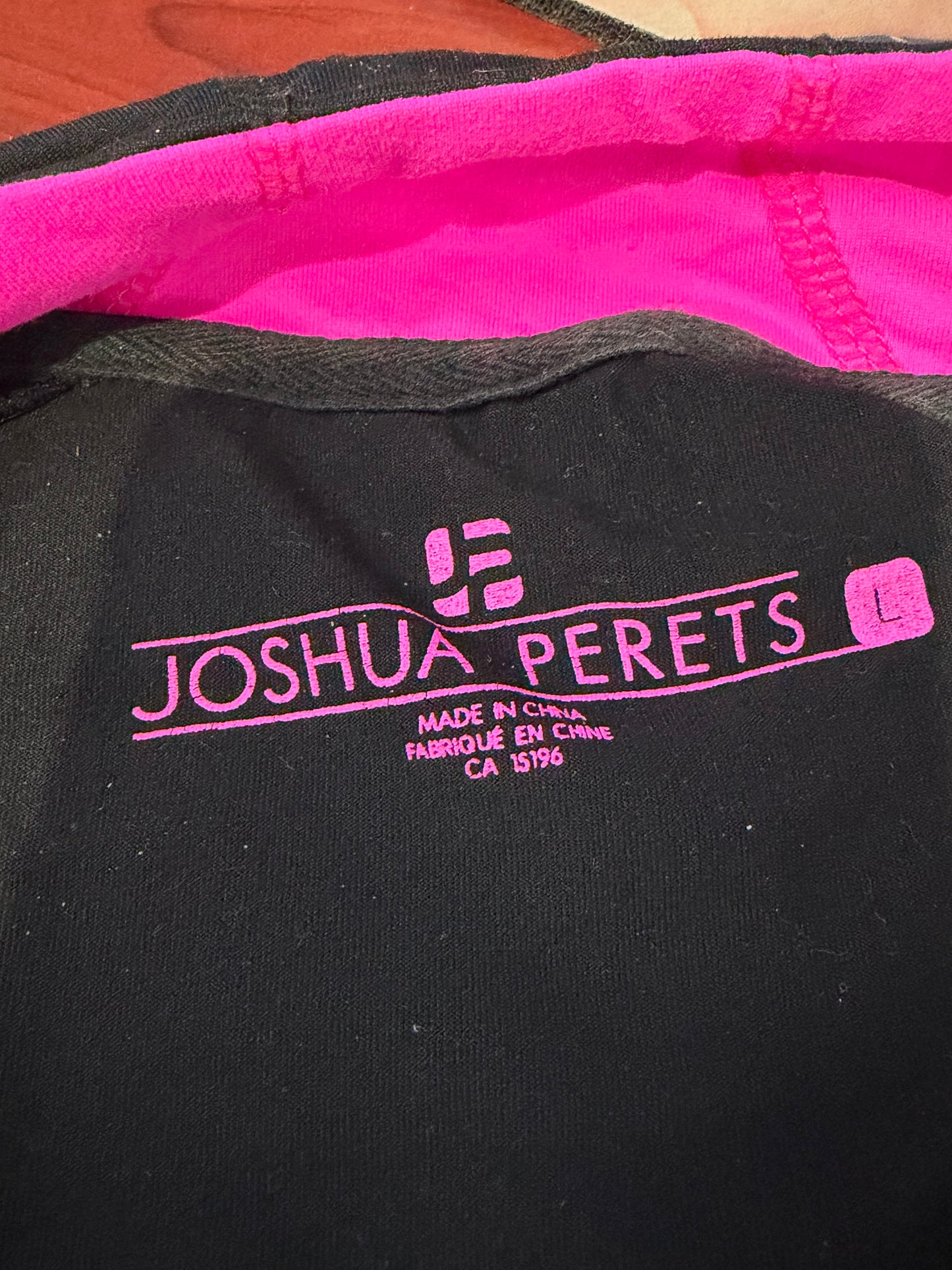 Veste sport - Rose et Noir - Grandeur L - Joshua Perets